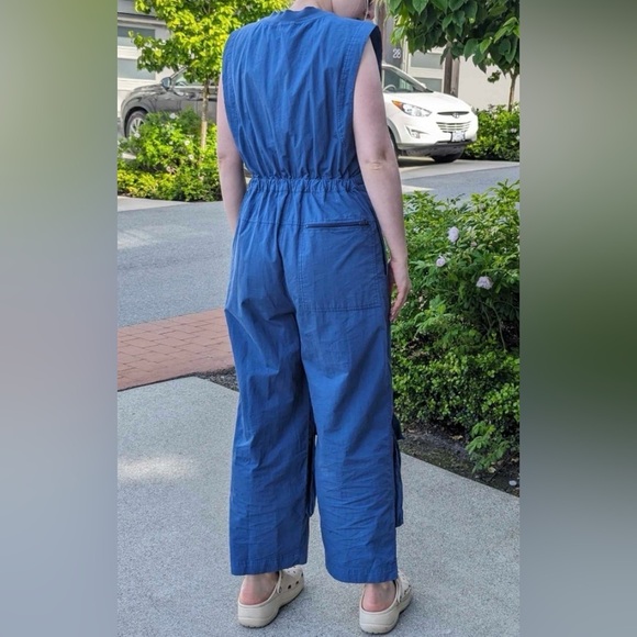 FP Movement by Free People Blue Cargo Utility Jumpsuit/Overalls | Size 12 - Picture 4 of 4